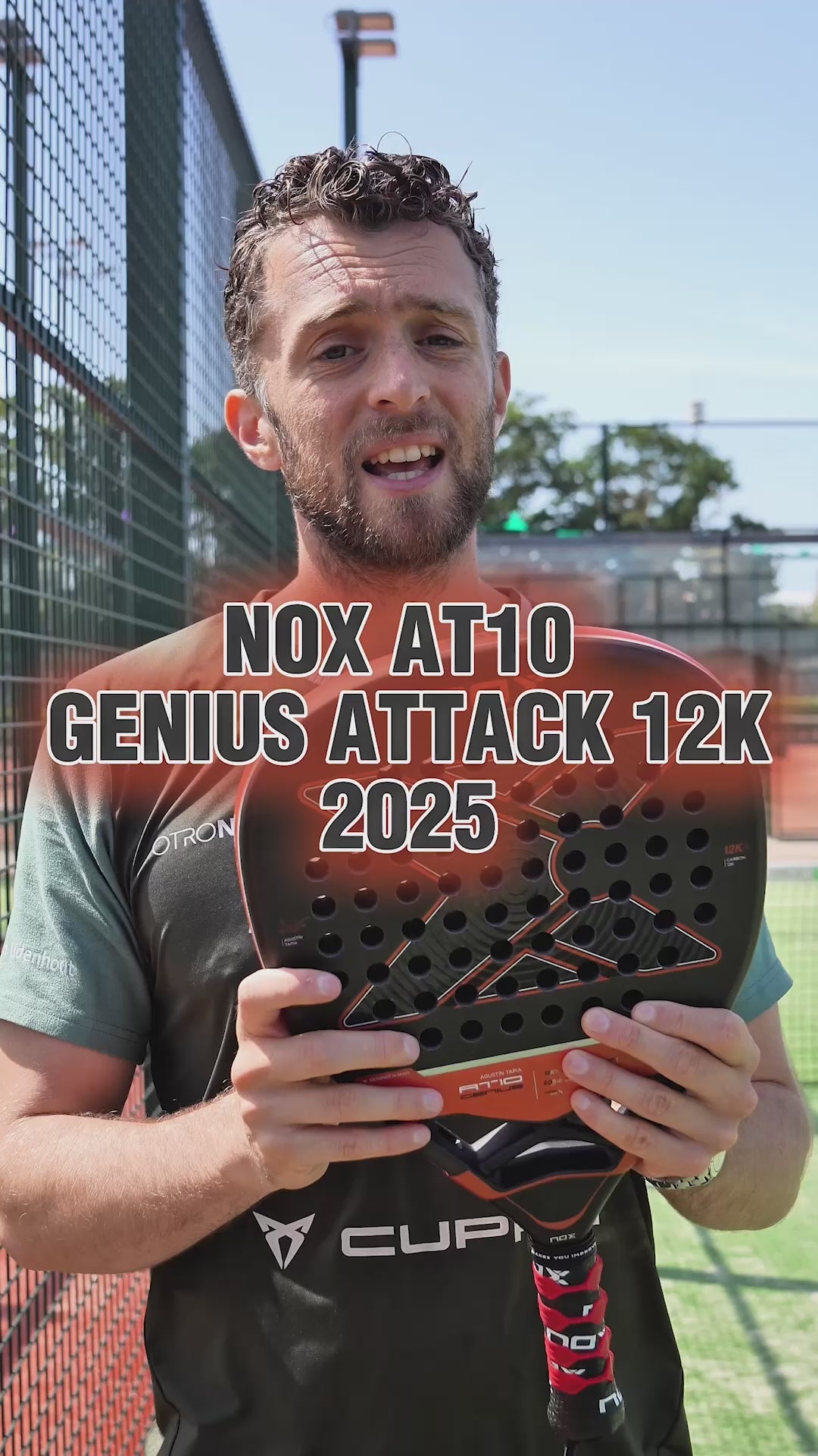 NOX At10 Genius Attack 12K 2025 | Padel Racket | Justpadel.com