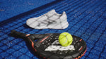 Productvideo van de Adidas Courtquick W Cloud White damespadelschoen, rondom in beeld