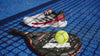 Video van de Adidas Crazyquick Boost padelschoen in wit met zwart en rood
