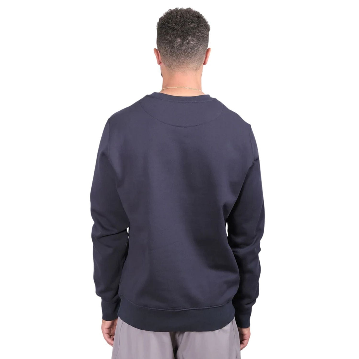 Achterzijde van de donkerblauwe RS Paris sweater voor heren