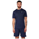 Donkerblauw RS Performance T-shirt voor heren, vooraanzicht met korte mouwen