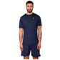 Donkerblauw RS Performance T-shirt voor heren, vooraanzicht met korte mouwen