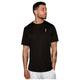 RS Performance T-shirt voor heren in zwart, vooraanzicht met klein RS-logo