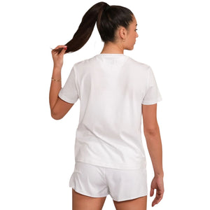 Achterzijde van het witte RS Women Paris Relaxed T-shirt met losse pasvorm