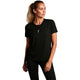 Zwart RS Women Paris Relaxed T-shirt voor dames met zwarte legging