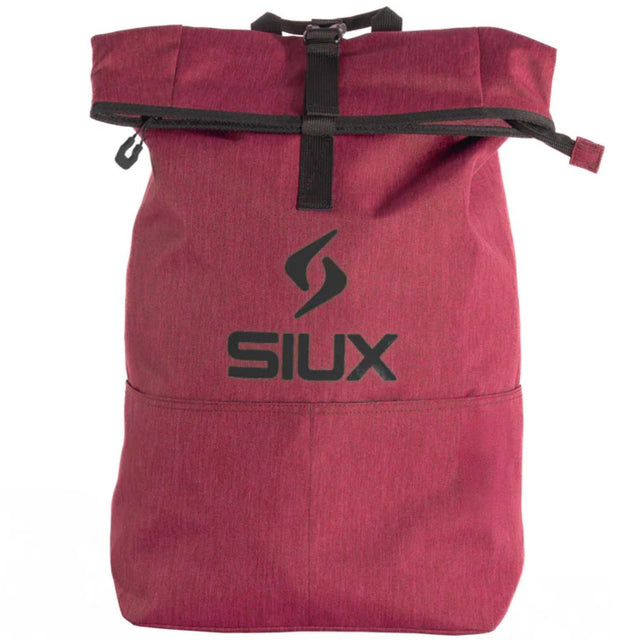 Siux Backpack Street 2026 in roze, roll-top rugzak met Siux-logo