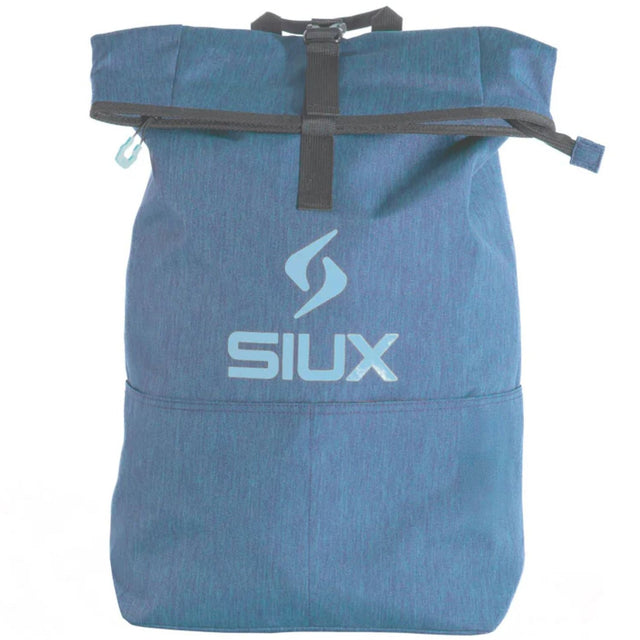 Siux Backpack Street 2026 in blauw, roll-top rugzak met Siux-logo