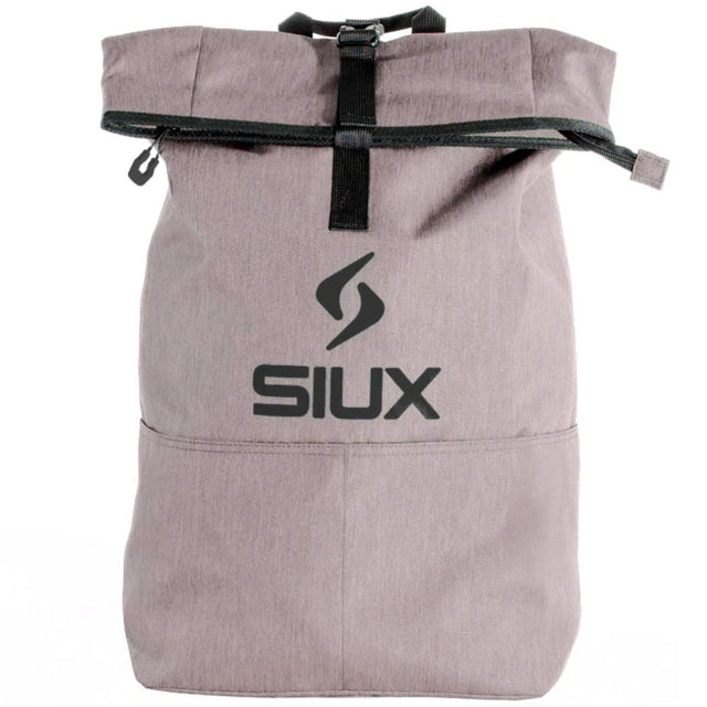 Siux Backpack Street 2026 in wit, roll-top rugzak met Siux-logo