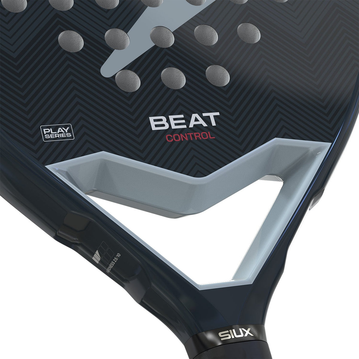 Detail van het hart van het Siux Beat Control 3 26 met rode opdruk BEAT CONTROL