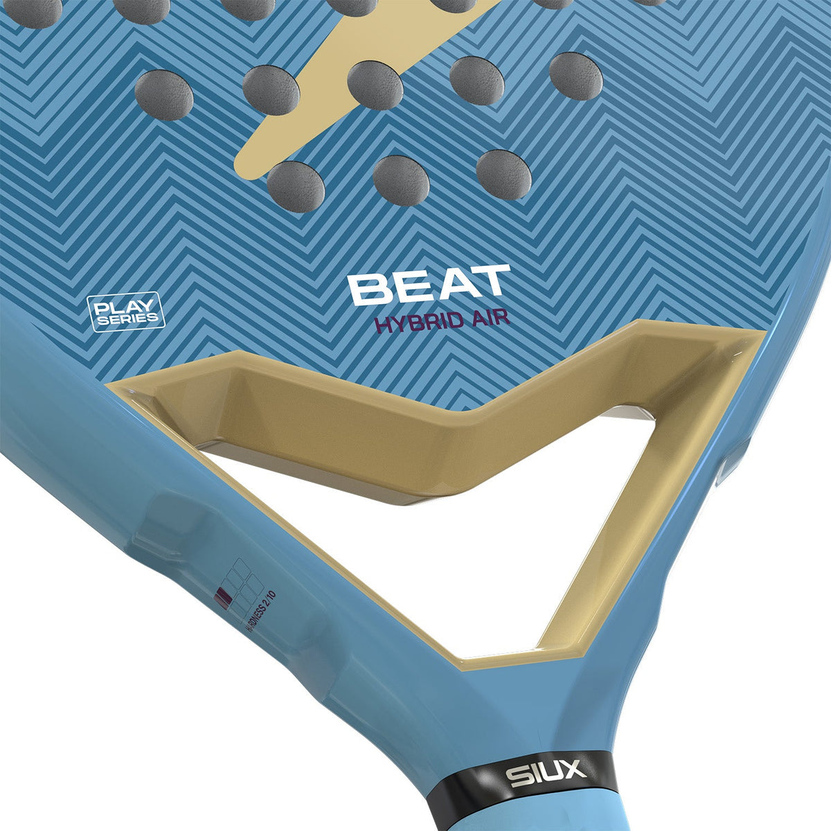 Detail van het hart van het Siux Beat Hybrid Air 3 26 met de opdruk BEAT HYBRID AIR