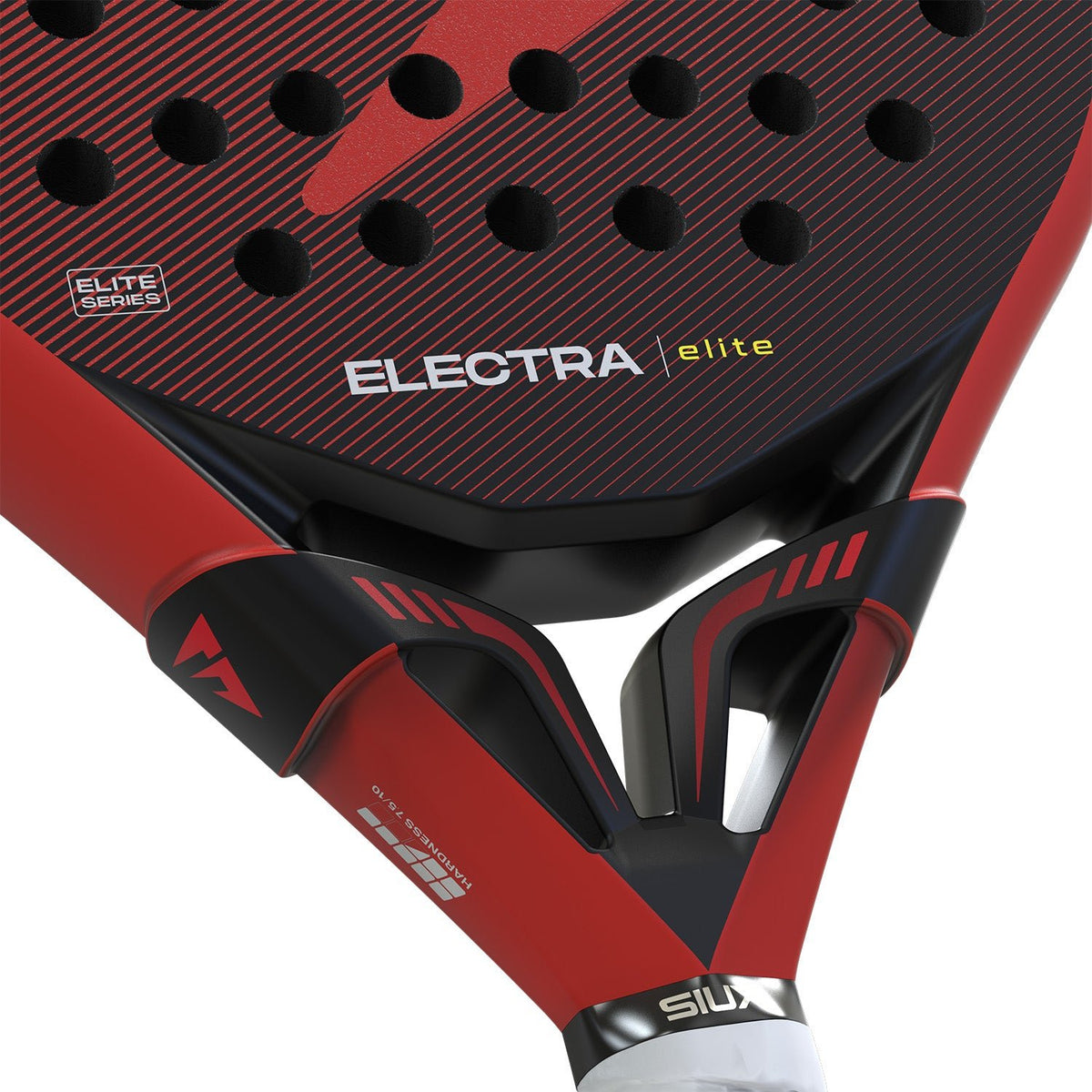 Detail van het hart van het Siux Electra Elite 6 26 met de opdruk ELECTRA elite
