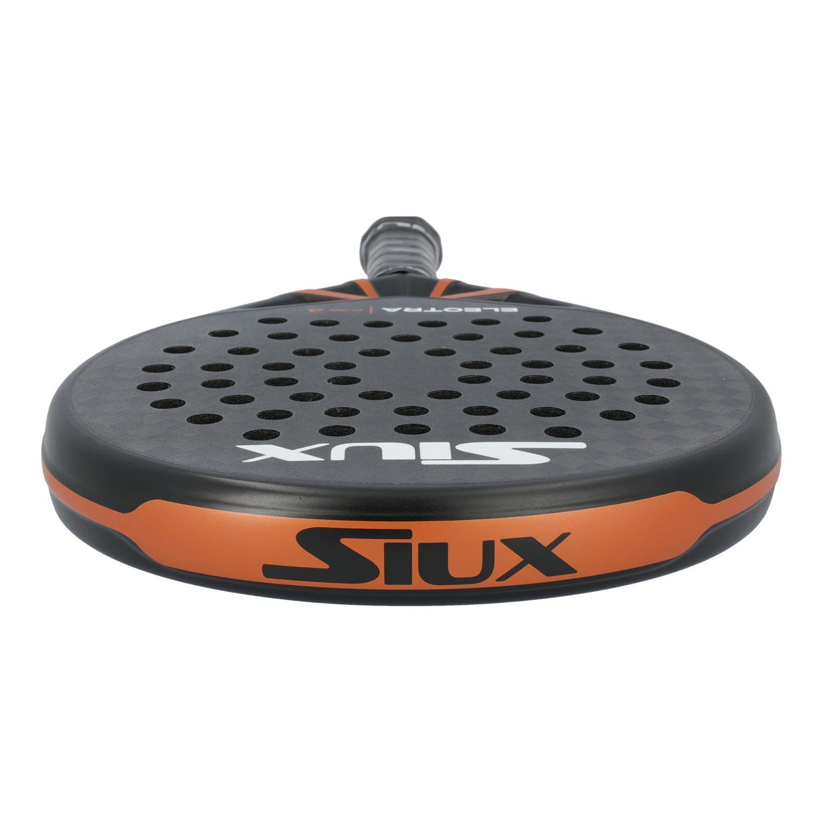 Bovenaanzicht van het Siux Electra Flow 4 met SIUX-tekst op de oranje framerand