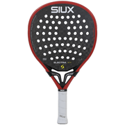 Siux Electra Pro 26 padelracket in de rode uitvoering, vooraanzicht met witte grip
