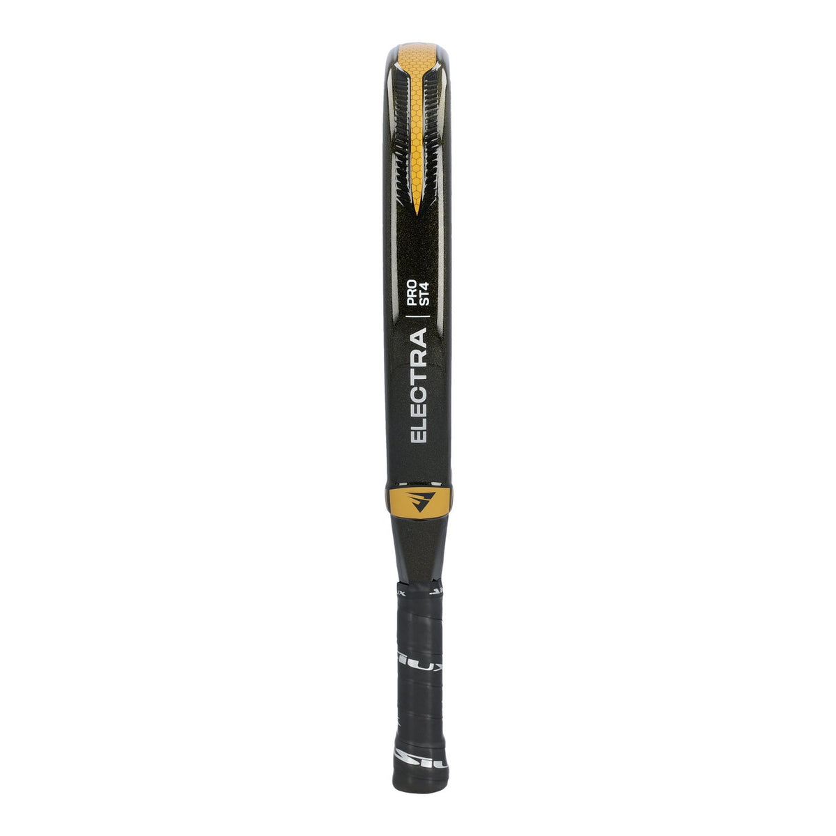 Zijaanzicht van het Siux Electra ST4 Pro padelracket over de volle lengte