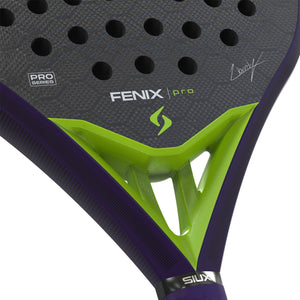Detail van het groene hart van het Siux Fenix Pro 26 met handtekening op het blad