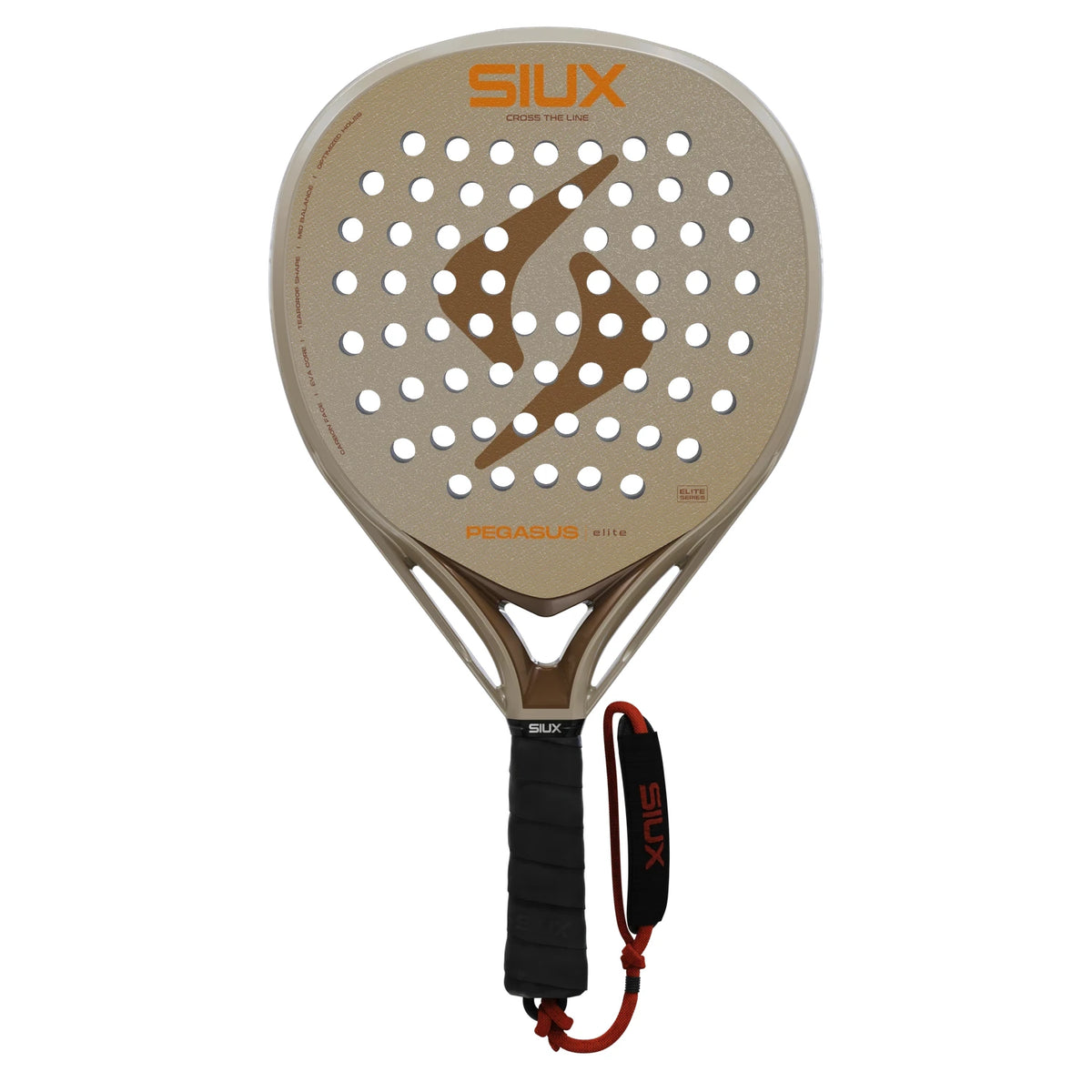 Siux Pegasus Elite 2027 padelracket, vooraanzicht
