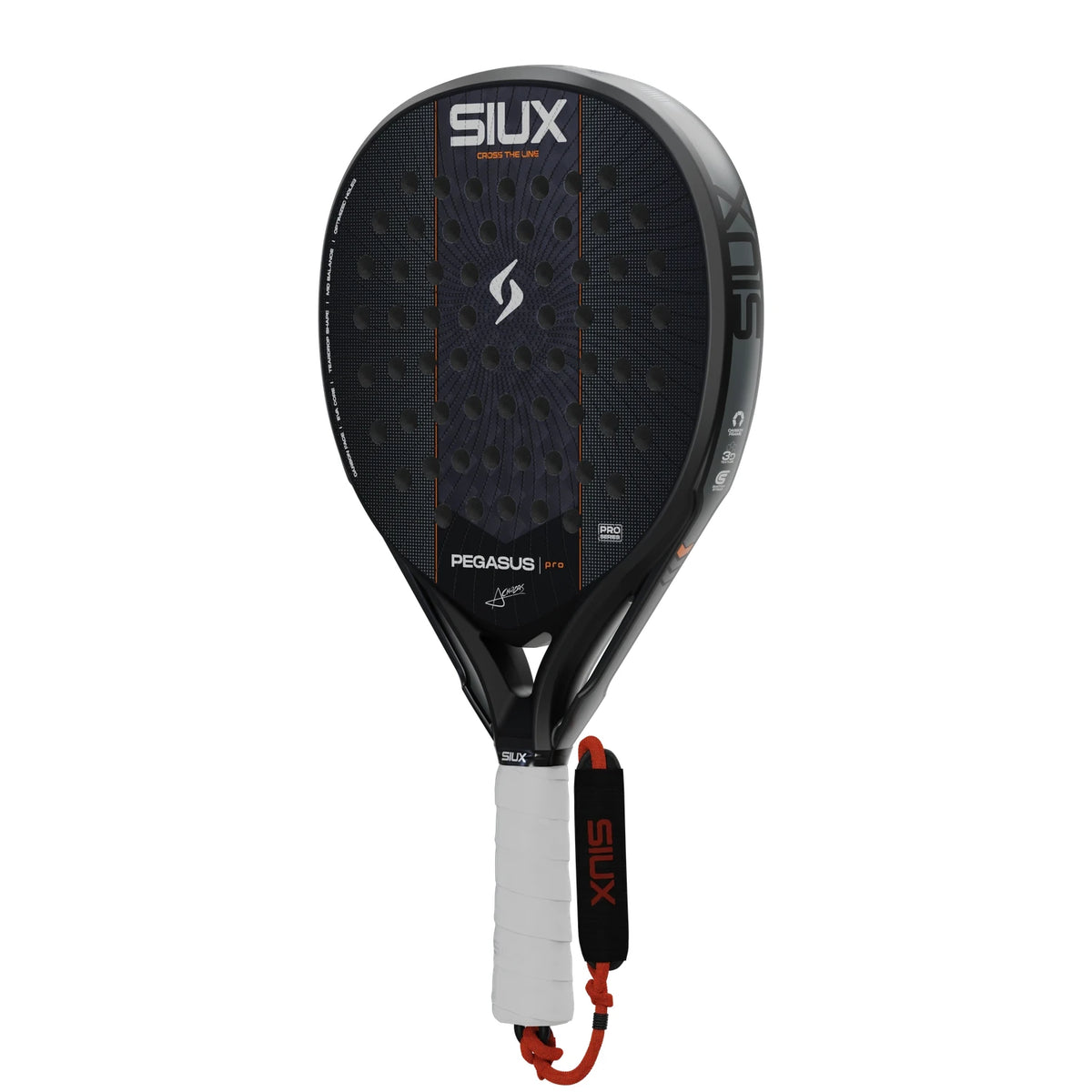Siux Pegasus Pro 2027 Black padelracket, achterkant