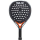Siux Pegasus Pro 26 padelracket in de oranje uitvoering, vooraanzicht met zwart blad