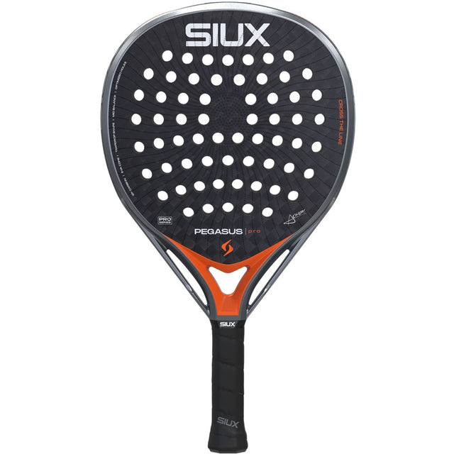 Siux Pegasus Pro 26 Lava Orange, vooraanzicht met zwart blad en oranje accent