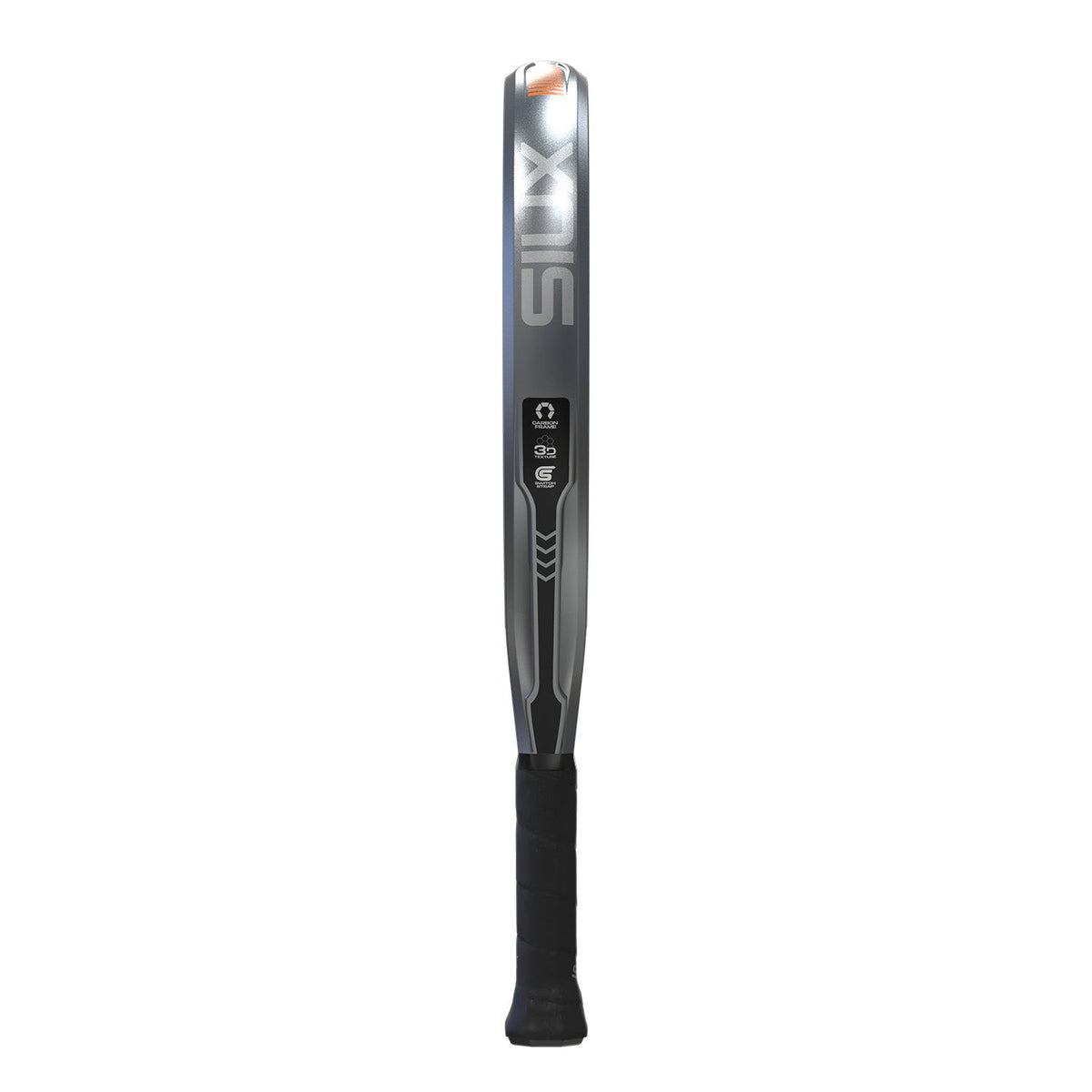 Zijaanzicht van de oranje Siux Pegasus Pro 26 over de volle lengte met zwarte grip