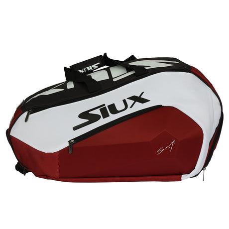 Siux Diablo Sanyo rackettas in rood met wit en zwart, zijaanzicht