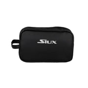 Siux The Knight toilettas in zwart met wit Siux logo en lus, vooraanzicht