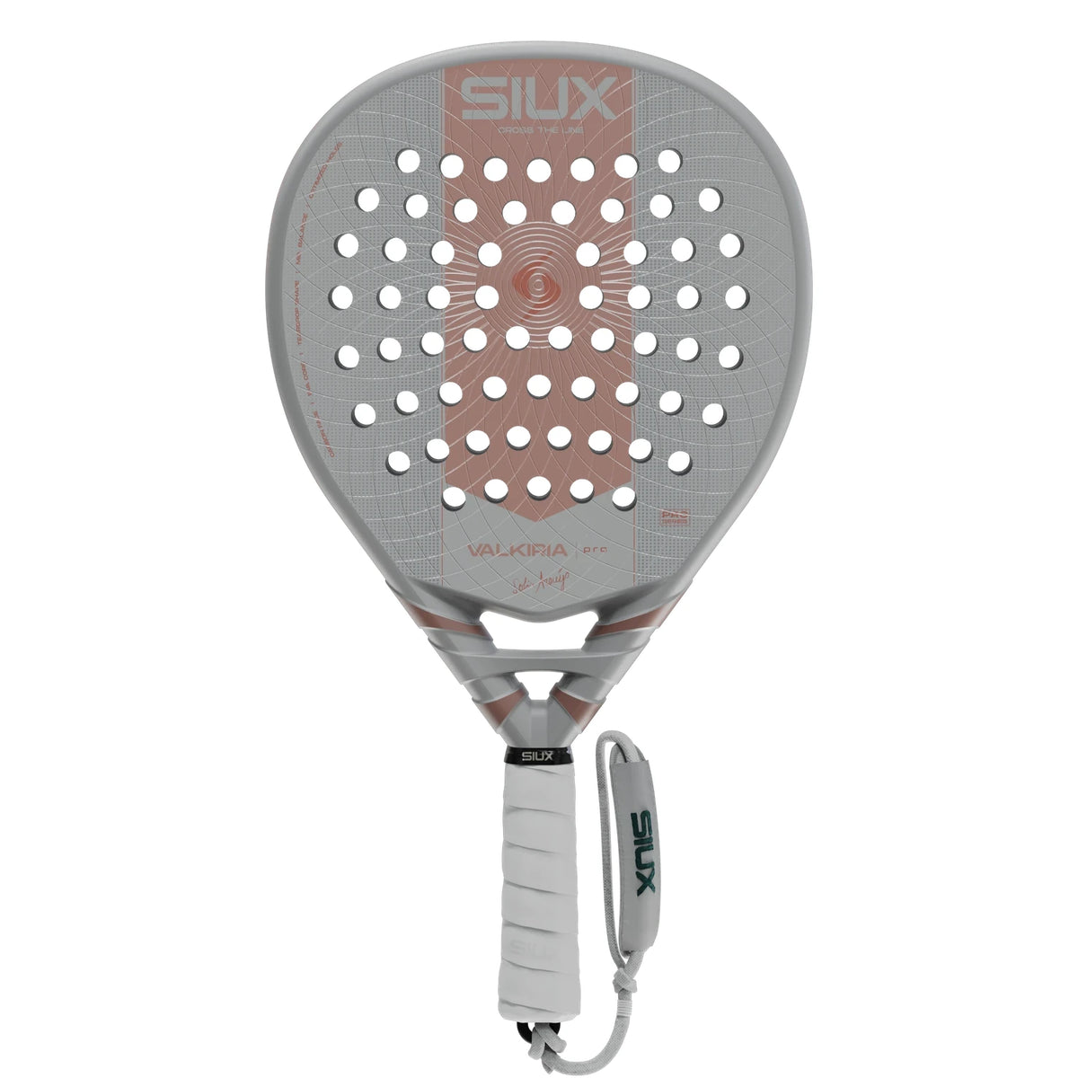Siux Valkiria Pro 2027 White padelracket, vooraanzicht