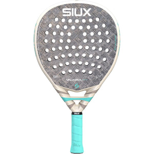 Siux Valkiria Pro 26 dames padelracket in gebroken wit met turquoise, vooraanzicht