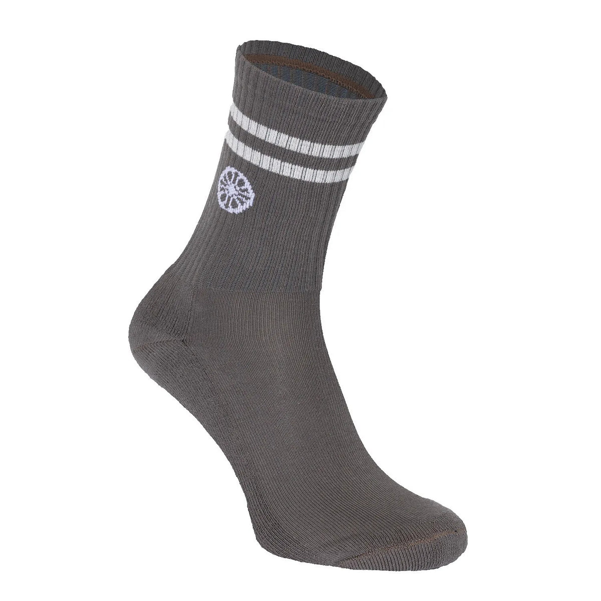 The Indian Maharadja Striped Crew Sock Walnut achterkant