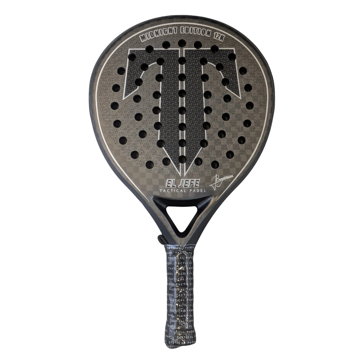 Tactical El Jefe Midnight 12K padel racket – voorkant