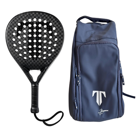 Tactical El Toro Master Edition bundel met zwart padelracket en blauwe rugtas