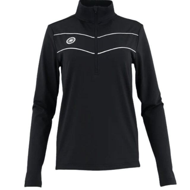 The Indian Maharadja Baroda Chevron Half Zip Sweater W Black - 