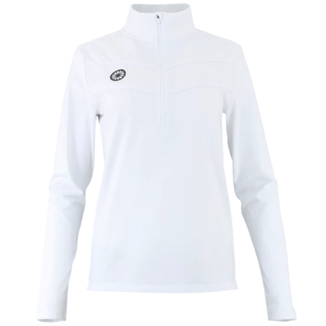 The Indian Maharadja Baroda Chevron Half Zip Sweater W White - 