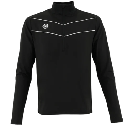 Pull à demi-zip « The Indian Maharadja Baroda Chevron » noir