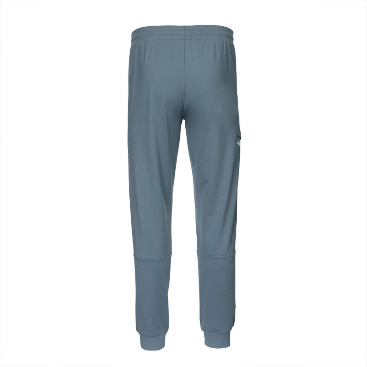 Achterzijde van de blauwgrijze Indian Maharadja cargobroek met ritszak