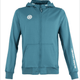 Indian Maharadja Kadiri capuchonjack voor heren in turquoise, vooraanzicht met rits