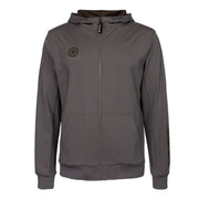 Indian Maharadja Men Hooded Jacket Walnut, grijsbruin capuchonjack met rits, vooraanzicht