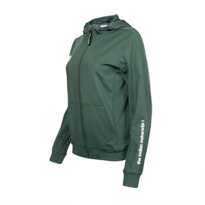 The Indian Maharadja Kadiri Women Hooded Jacket Green - 