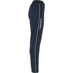 Zijaanzicht van de donkerblauwe Indian Maharadja Baroda Chevron trainingsbroek