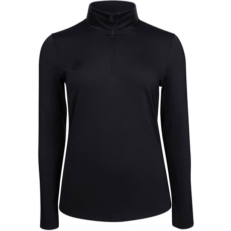 The Indian Maharadja Performance Half Zip W Black, vooraanzicht