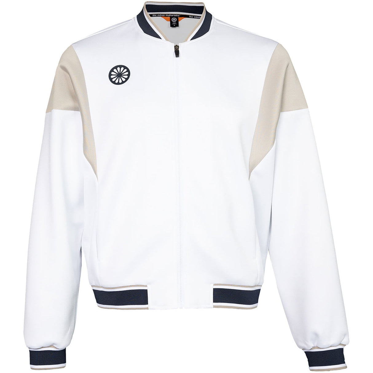 The Indian Maharadja Pique Bomber Jacket White - 