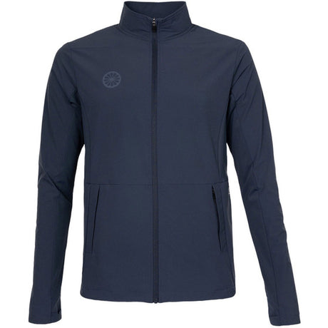 Donkerblauw Indian Maharadja Plyo Flex jack met steekzakken, vooraanzicht