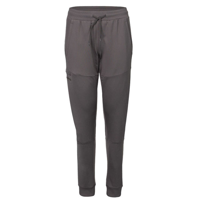 Indian Maharadja Cargo broek voor dames in grijsbruin, vooraanzicht met trekkoord in de taille