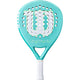 Wilson Blade LS V4 padelracket in turquoise met wit, vooraanzicht