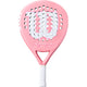 Wilson Blade LS V4 padelracket in roze met wit, vooraanzicht