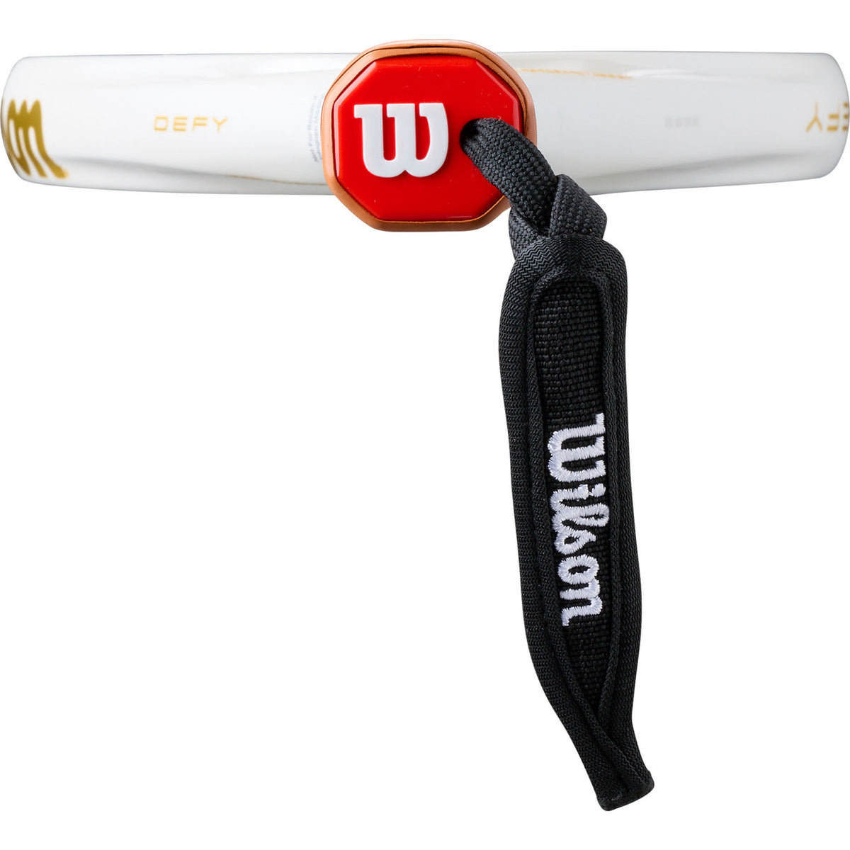Wilson Defy SE V1 padelracket met zwarte Wilson-polsband