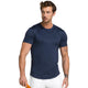 Donkerblauw Wilson Everyday Performance T-shirt met witte short, vooraanzicht