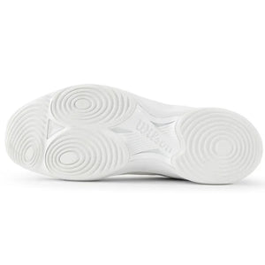 Witte zool van de Wilson Hurakn Pro V2 met ronde draaivlakken