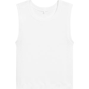 Witte Wilson Pro Seamless tanktop plat gefotografeerd zonder model