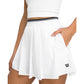 Witte Wilson Velocity plisseshort voor dames met hand in de zijzak